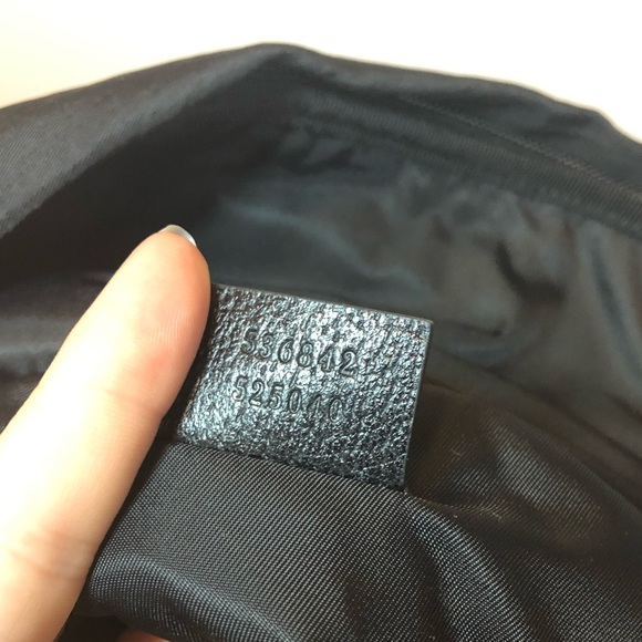 Authentic Gucci Black Terry Patch Rucksack - Picture 14 of 16